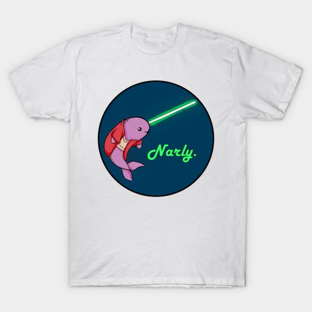 Narly Narwhal T-Shirt by nicholasc19